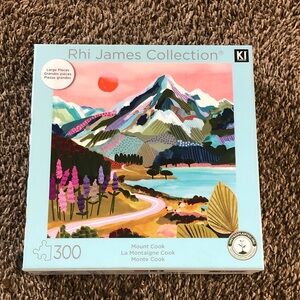Rhi James Collection Mount Cook 300-Piece Puzzle in Pastel Pink & Blue